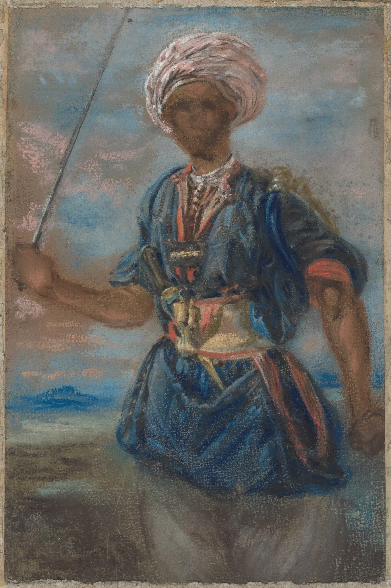 A Turk, by Jules-Robert Auguste, pastel, 1816