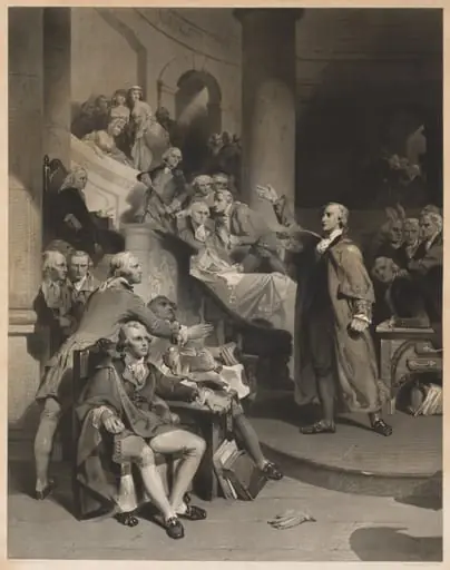 Patrick Henry Delivering His Celebrated Speech in the House of Burgesses, Virginia