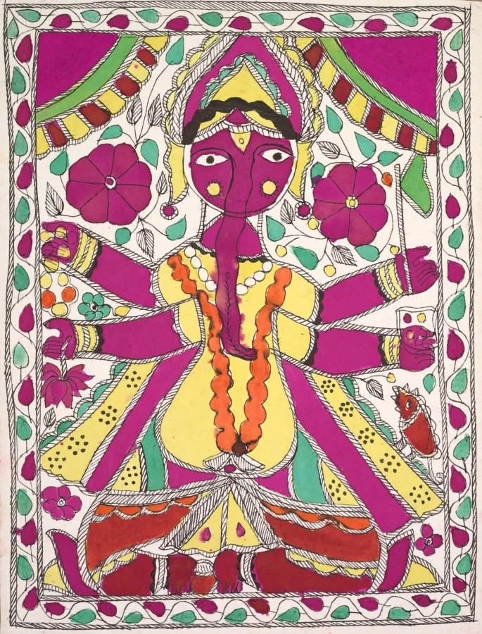 Large, multi-armed figure facing out, by Unknown, unspecified, 1904