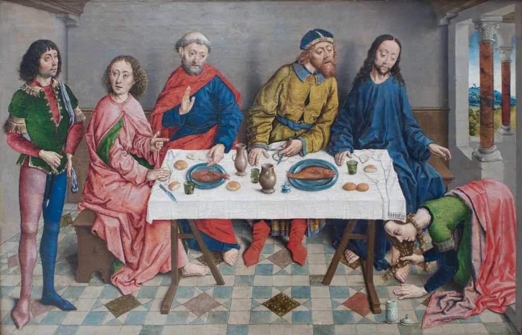 Jesus at Simon's by Aelbrecht Bouts