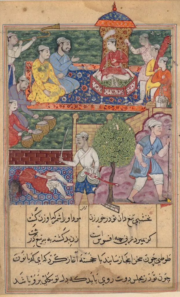 Page from Tales of a Parrot (Tuti-nama): text page