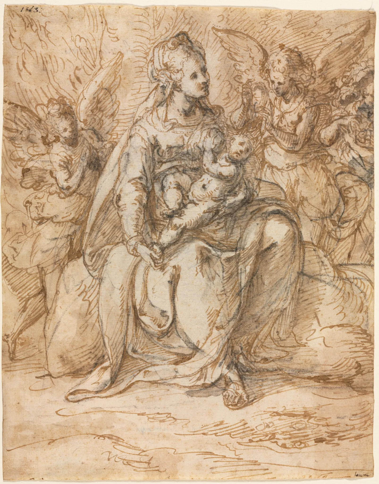 Madonna and Child with Angels