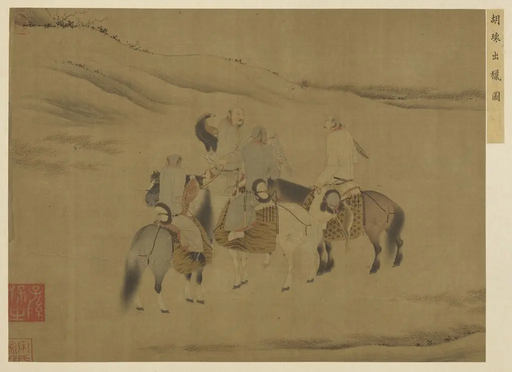 名繪集珍　冊 　五代胡瓌出獵圖
