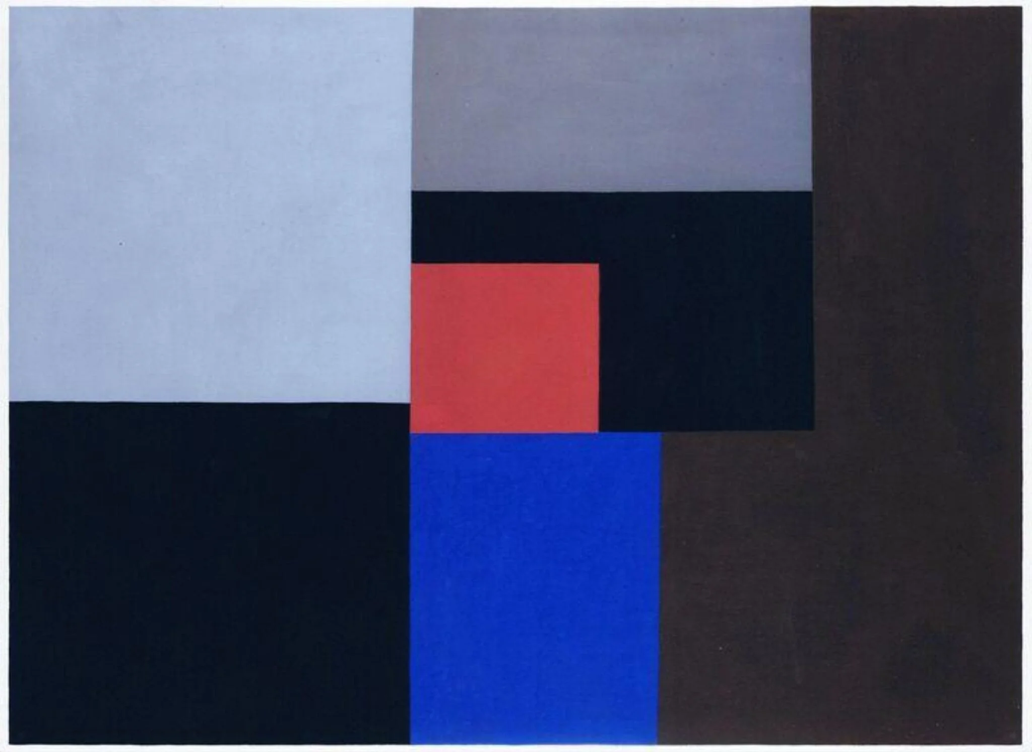 Abstract composition, by Ben Nicholson, watercolor, 1936