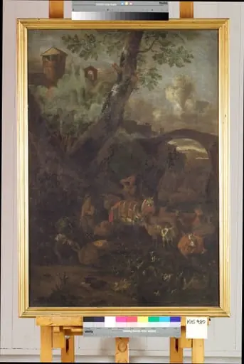 Landscape with Mules and Goats