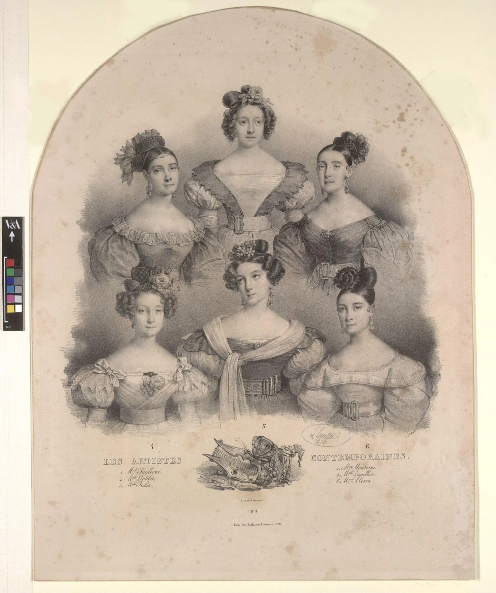 Les Artistes Contemporaines, by Llanta, 1832