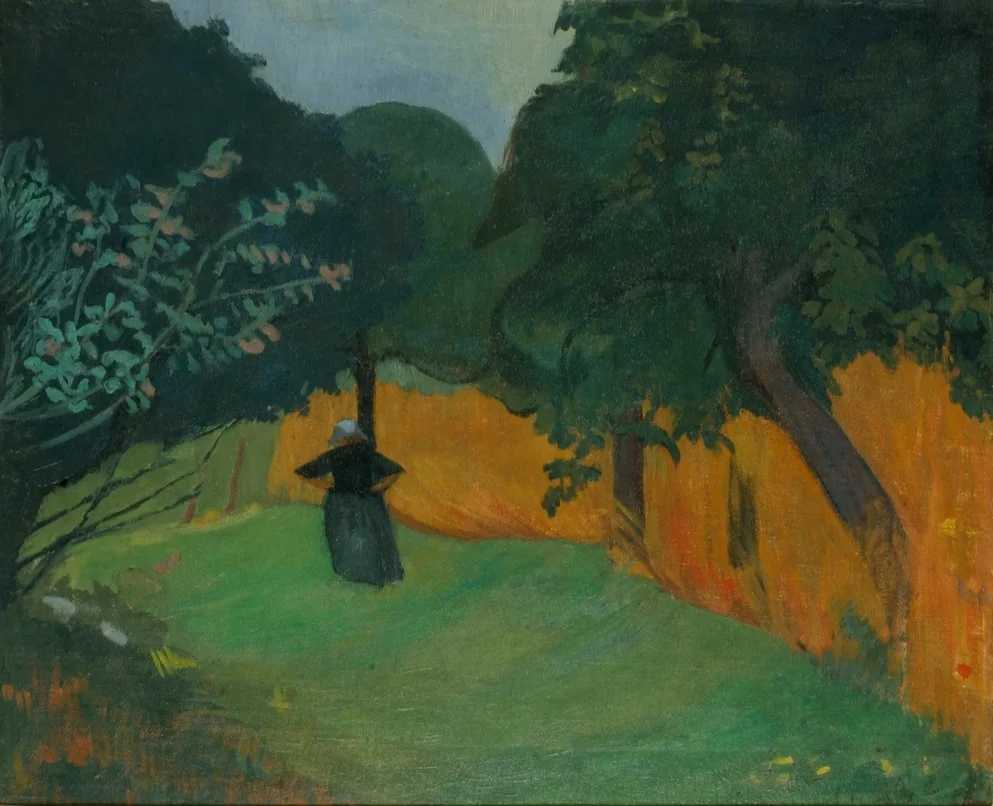 Bretonne au Champ de Blé (Breton Woman in Meadow)