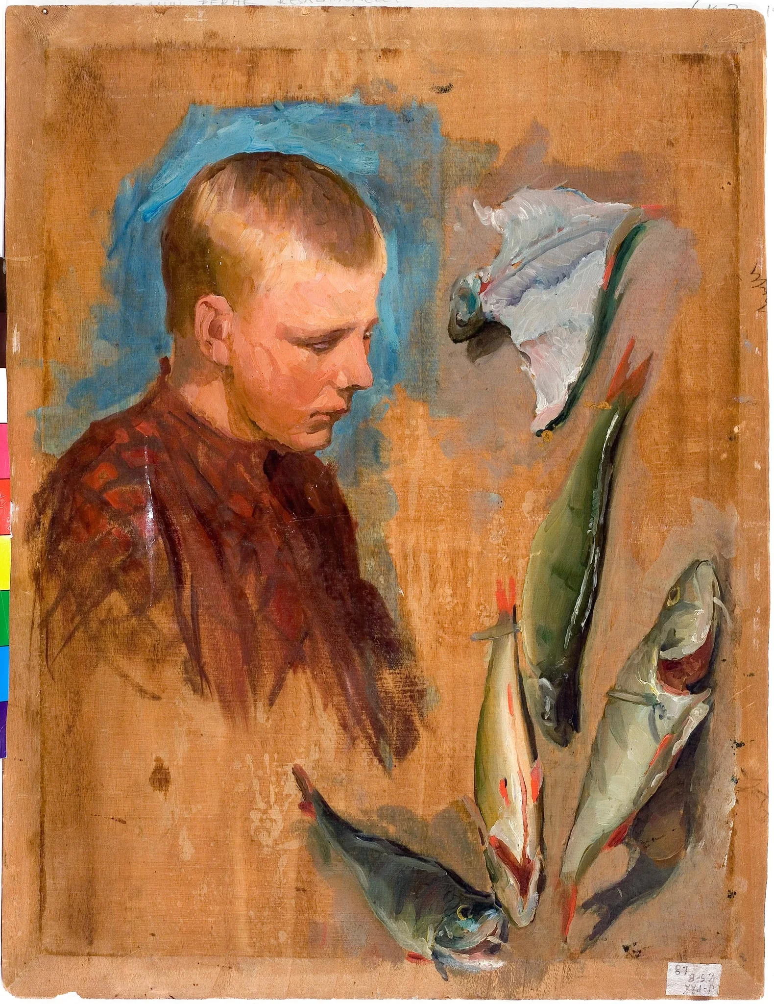 Luonnos Pojat luodolla-maalaukseen, by Venny Soldan-Brofeldt, 1913