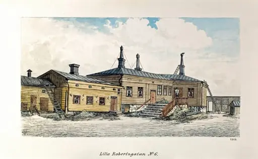 Pieni Roobertinkatu 6, piha