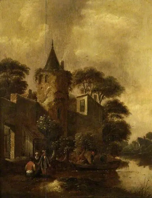 Outside the town wall