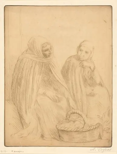 Egg-sellers, 1st plate (Les marchandes d'oeufs)