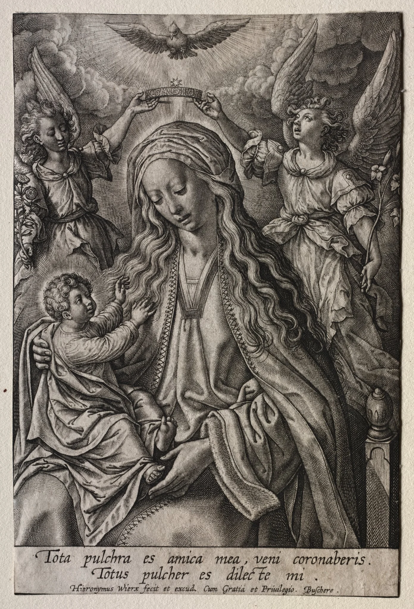 Virgin Crowned by Two Angels