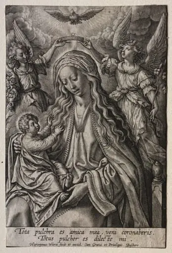 Virgin Crowned by Two Angels