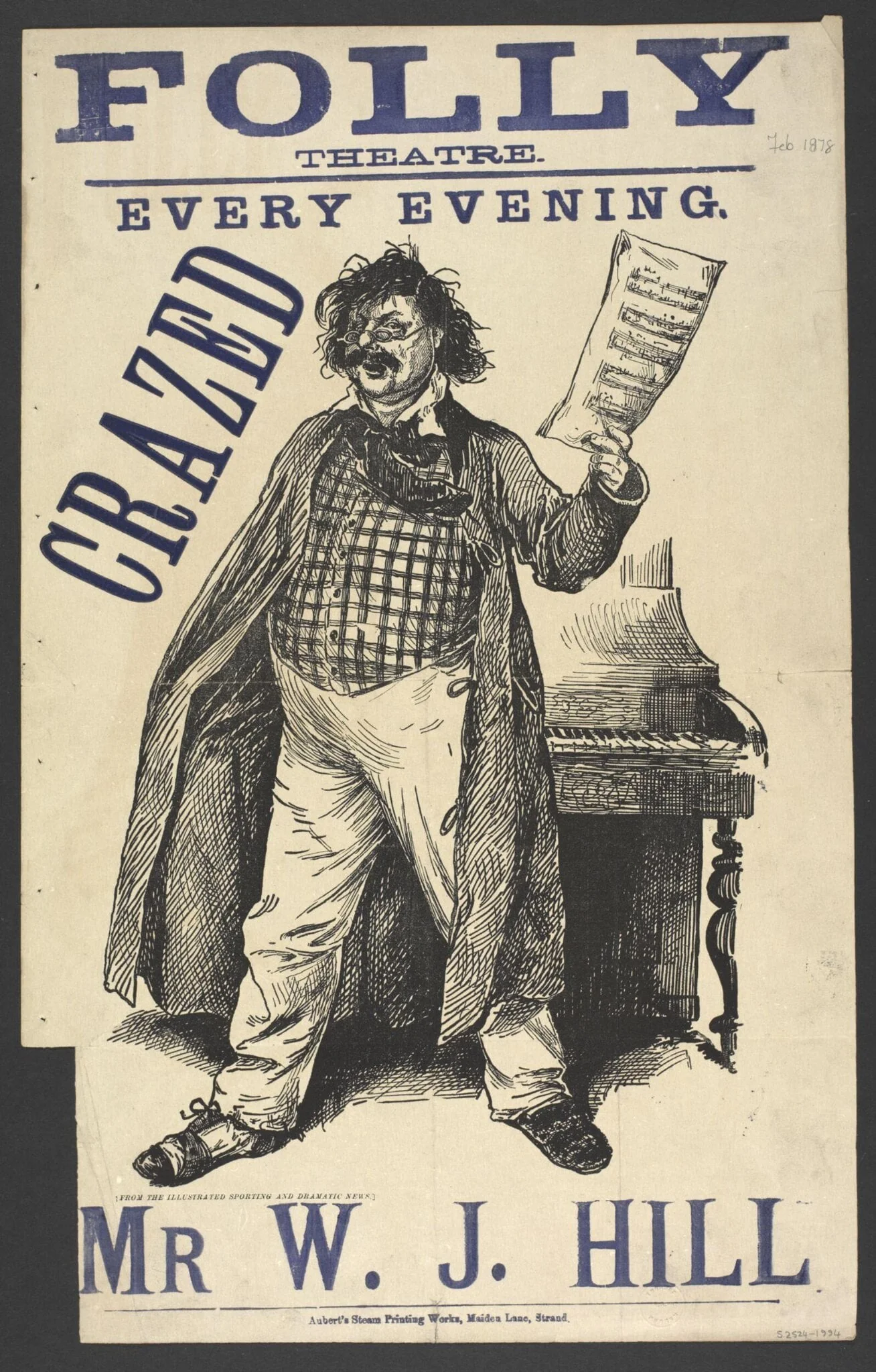 Crazed, by Aubert's Steam Printing Works, 1878