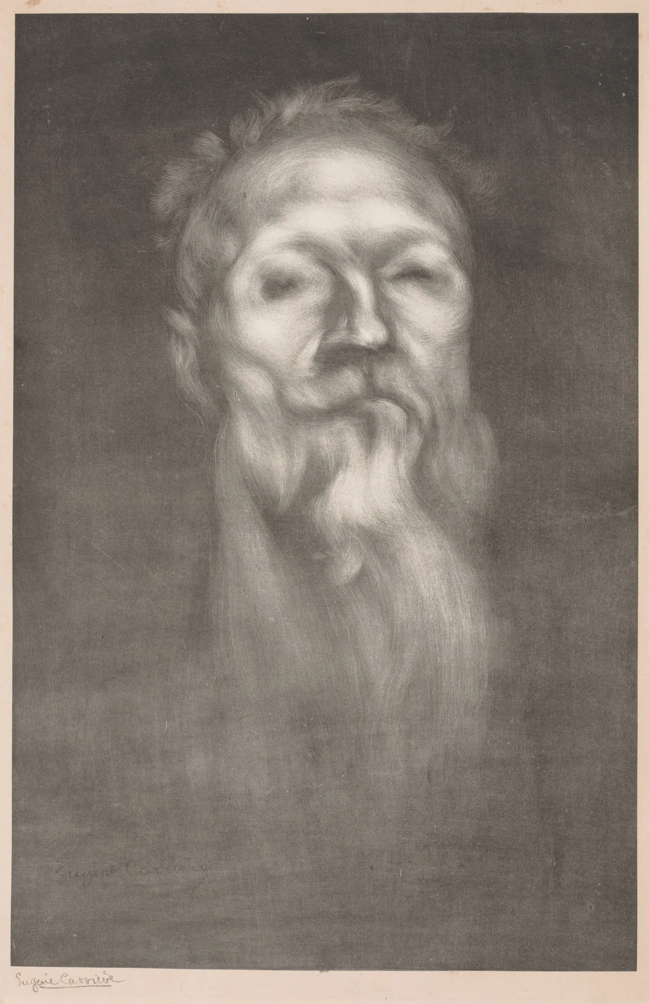 Auguste Rodin, by Eugène Carrière, 1897