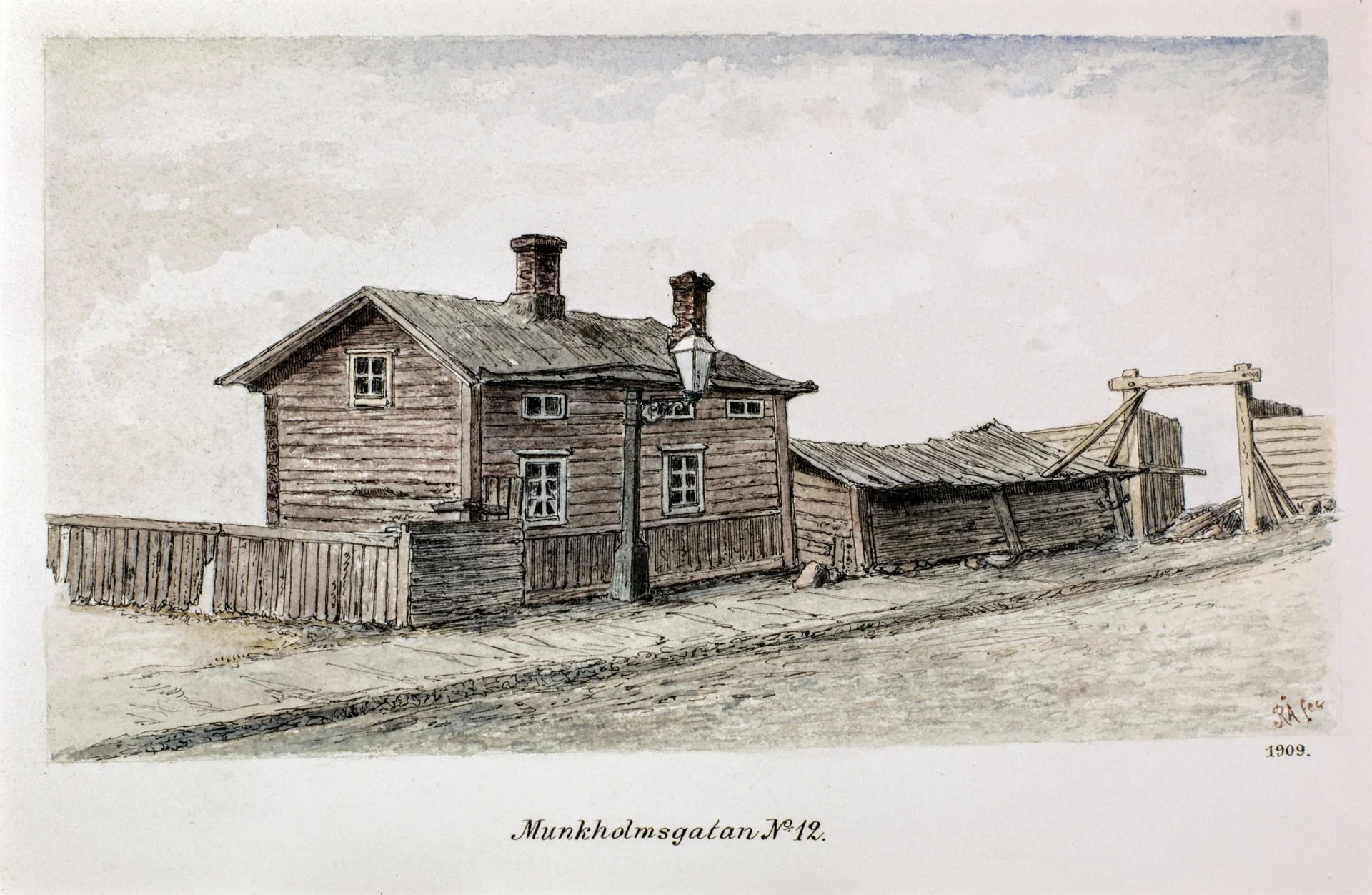 Munkkisaarenkatu 12, by Rudolf Åkerblom, 1897