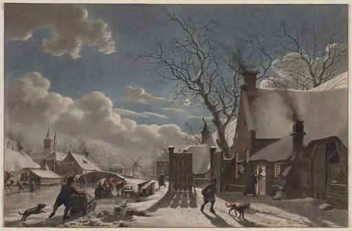Winter Night in a Dutch Town