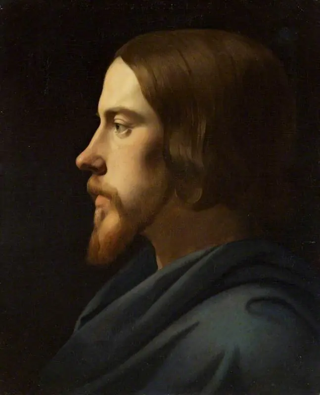 Study for the Head of Christ for La Madeleine, Paris (Portrait of Eugène Buttura)