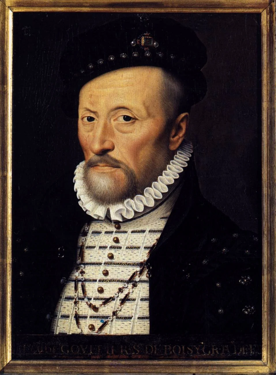 Portrait of Claude Gouffier, by François Clouet, oil, 1568