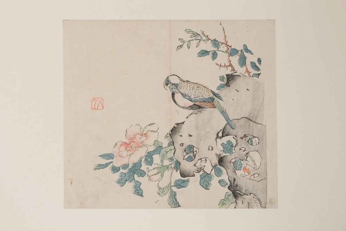 明   十竹齋書畫譜   四開|Leaf from the Ten Bamboo Studio Manual of Painting and Calligraphy, by Unknown, ink, 1633