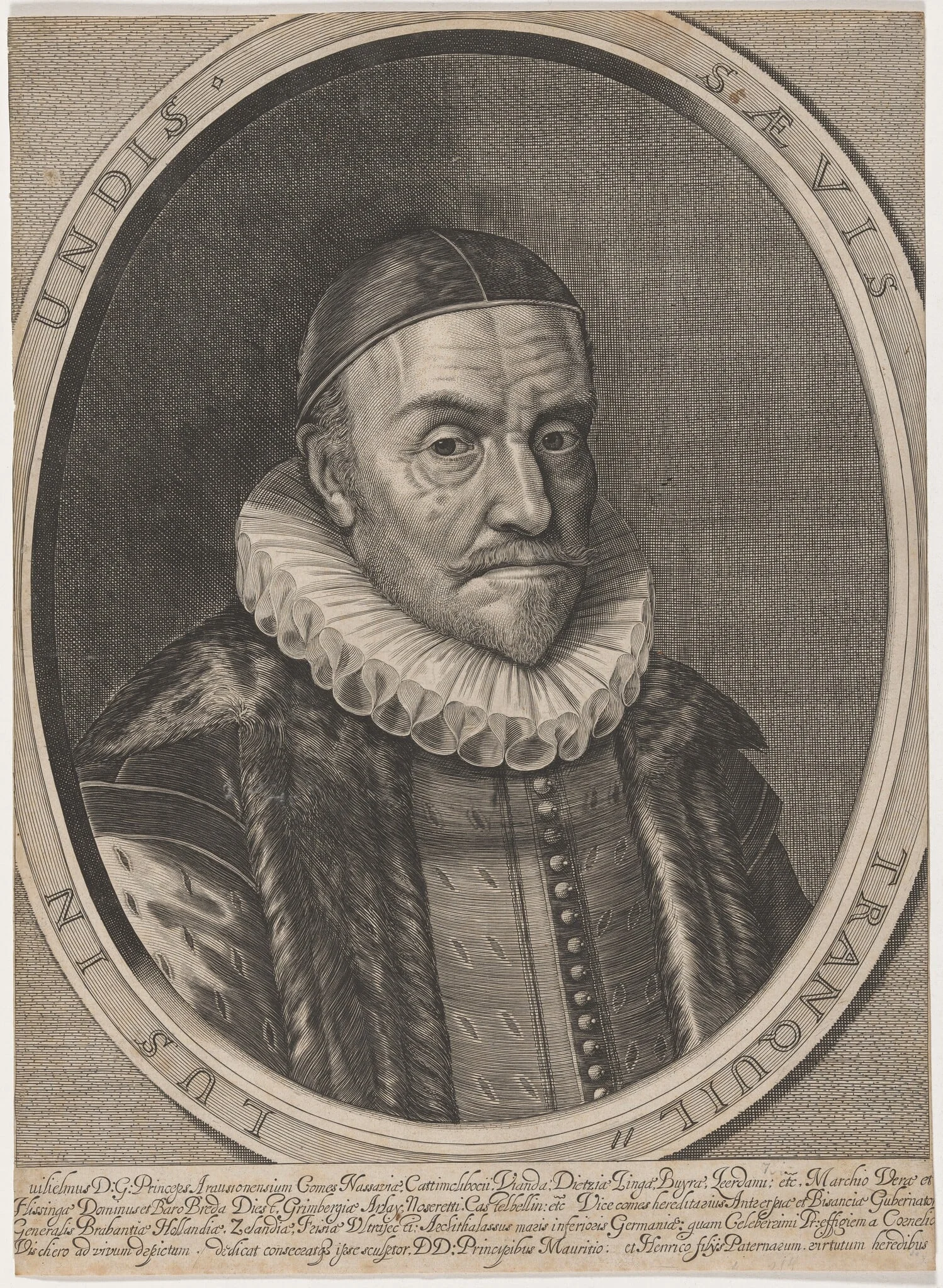 William, Prince of Orange, by Cornelis Visscher, ink, 1646