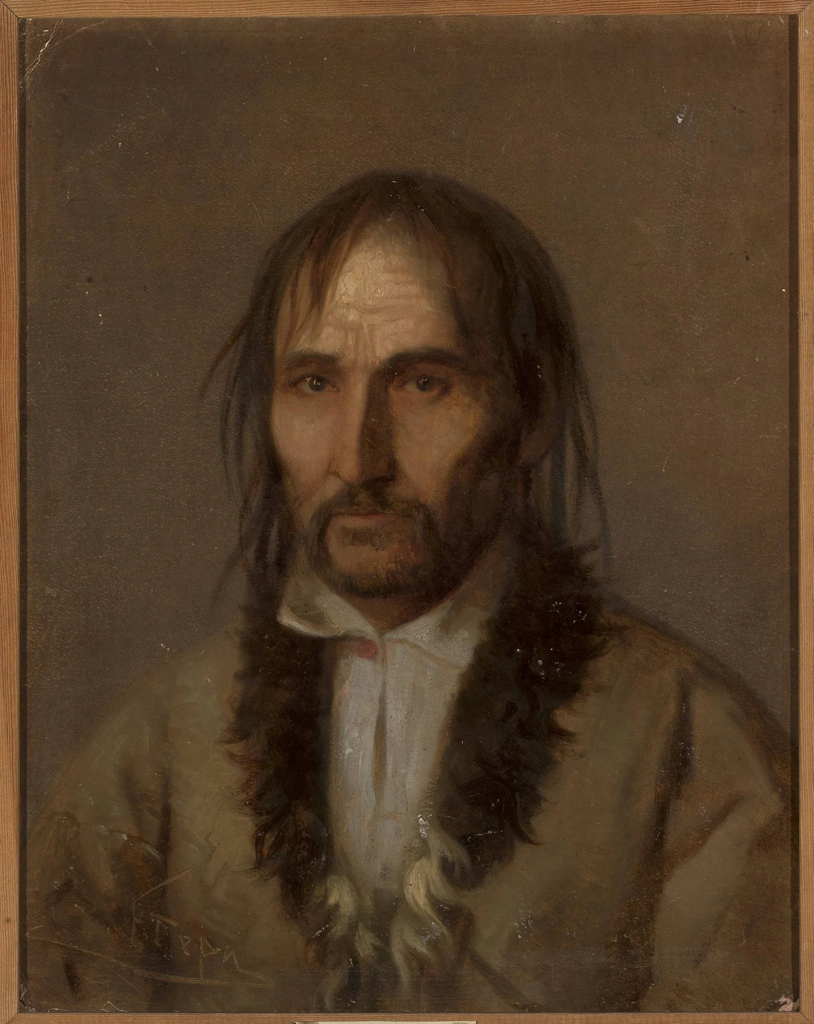 Head of a Highlander, by Franciszek Tepa, oil, 1869