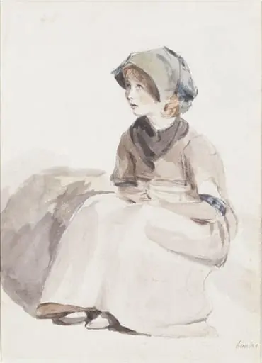 A Suffolk Child: sketch for 'The Valley Farm'
