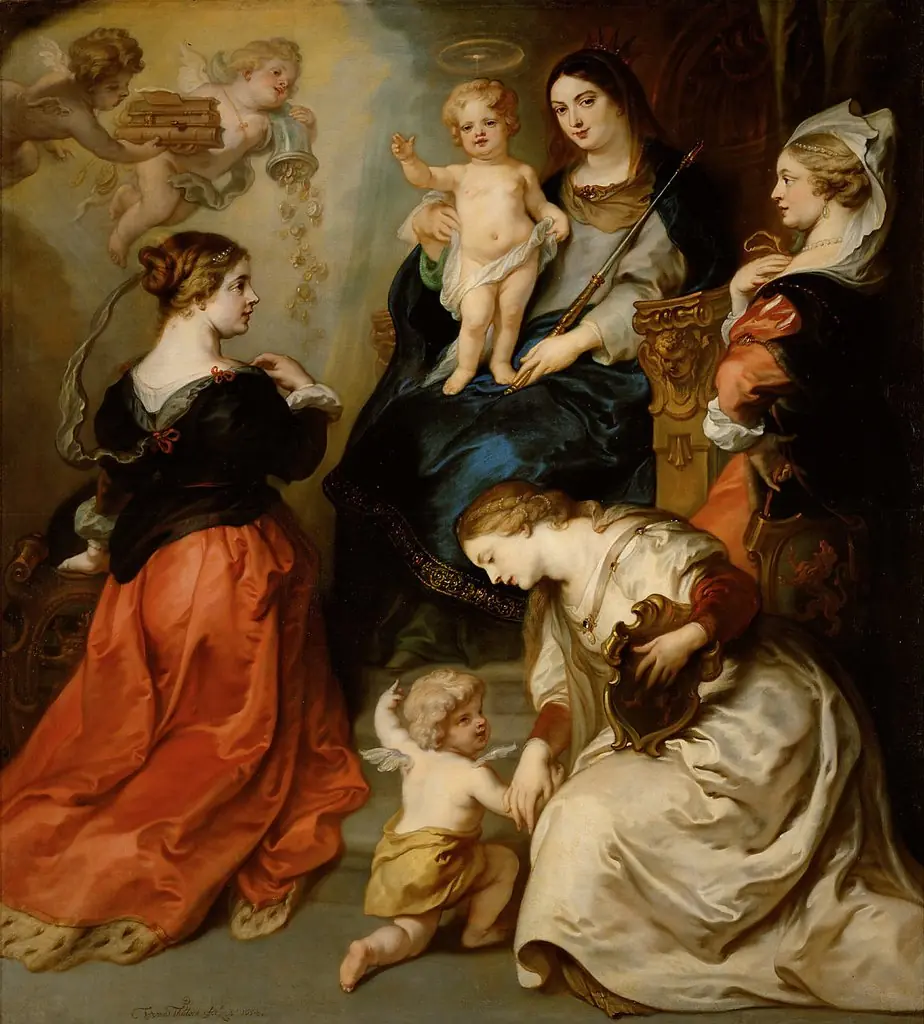 The provinces of Brabant, Hainaut and Flanders pay homage to the Virgin