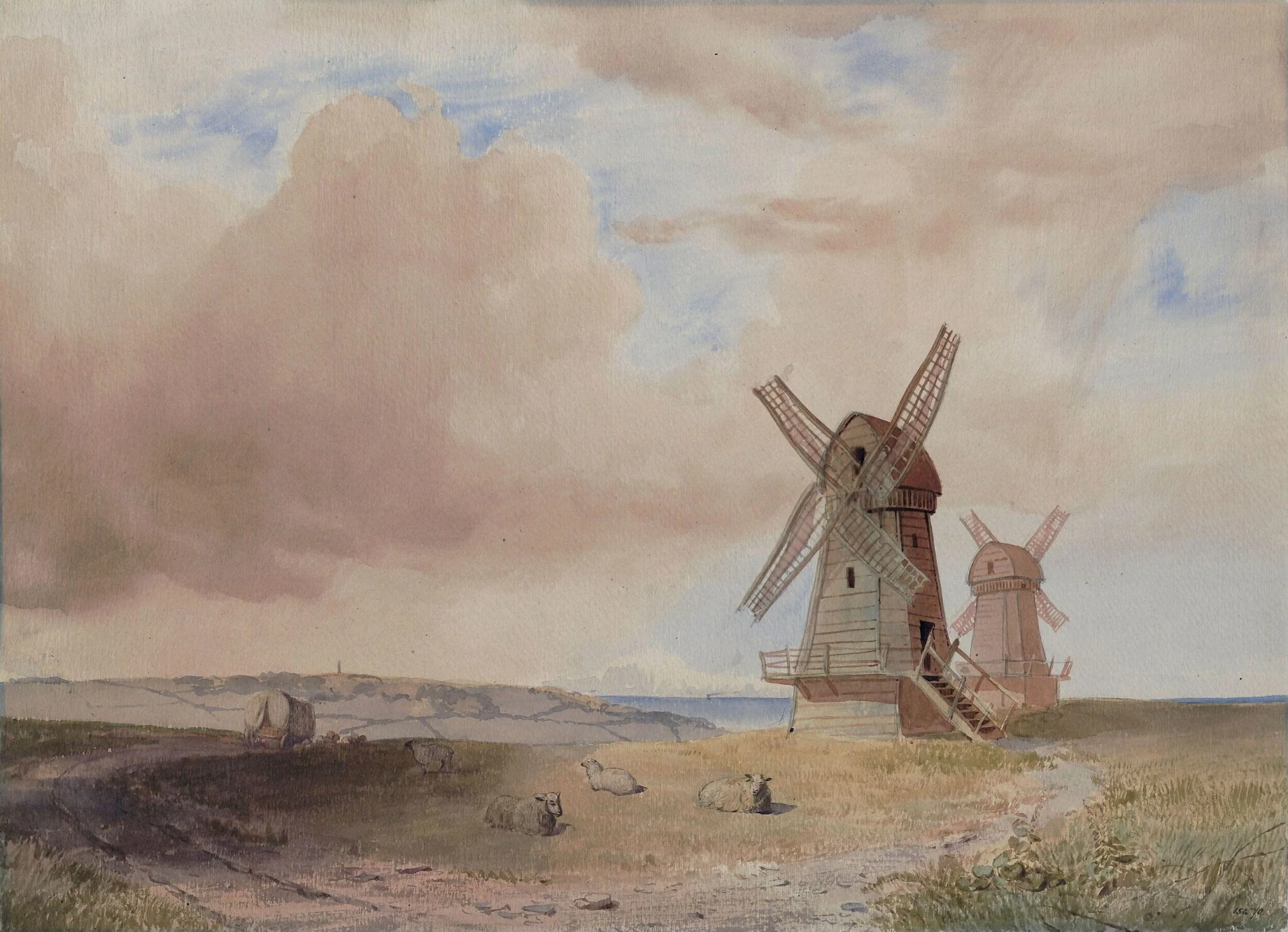 Landscape with Windmills