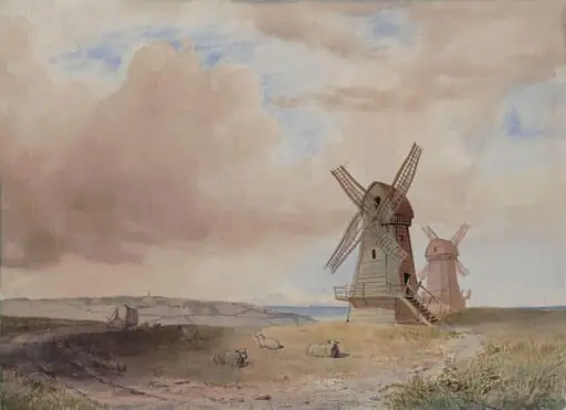 Landscape with Windmills