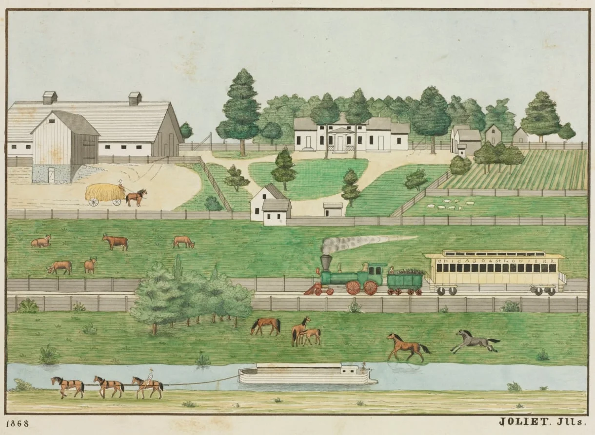 Landscape, Joliet, Illinois, by Unknown, 1868