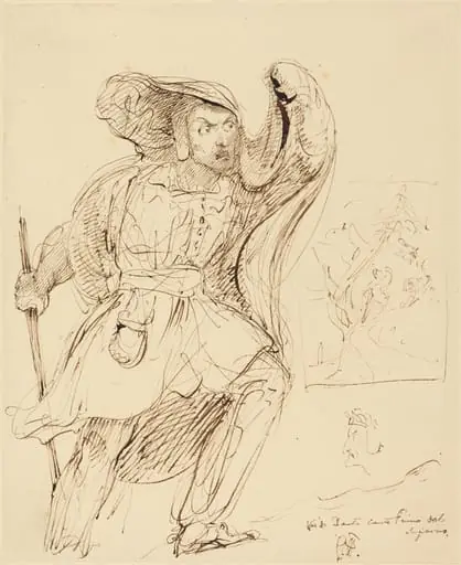 Studies for a Scene from Dante's "Inferno"