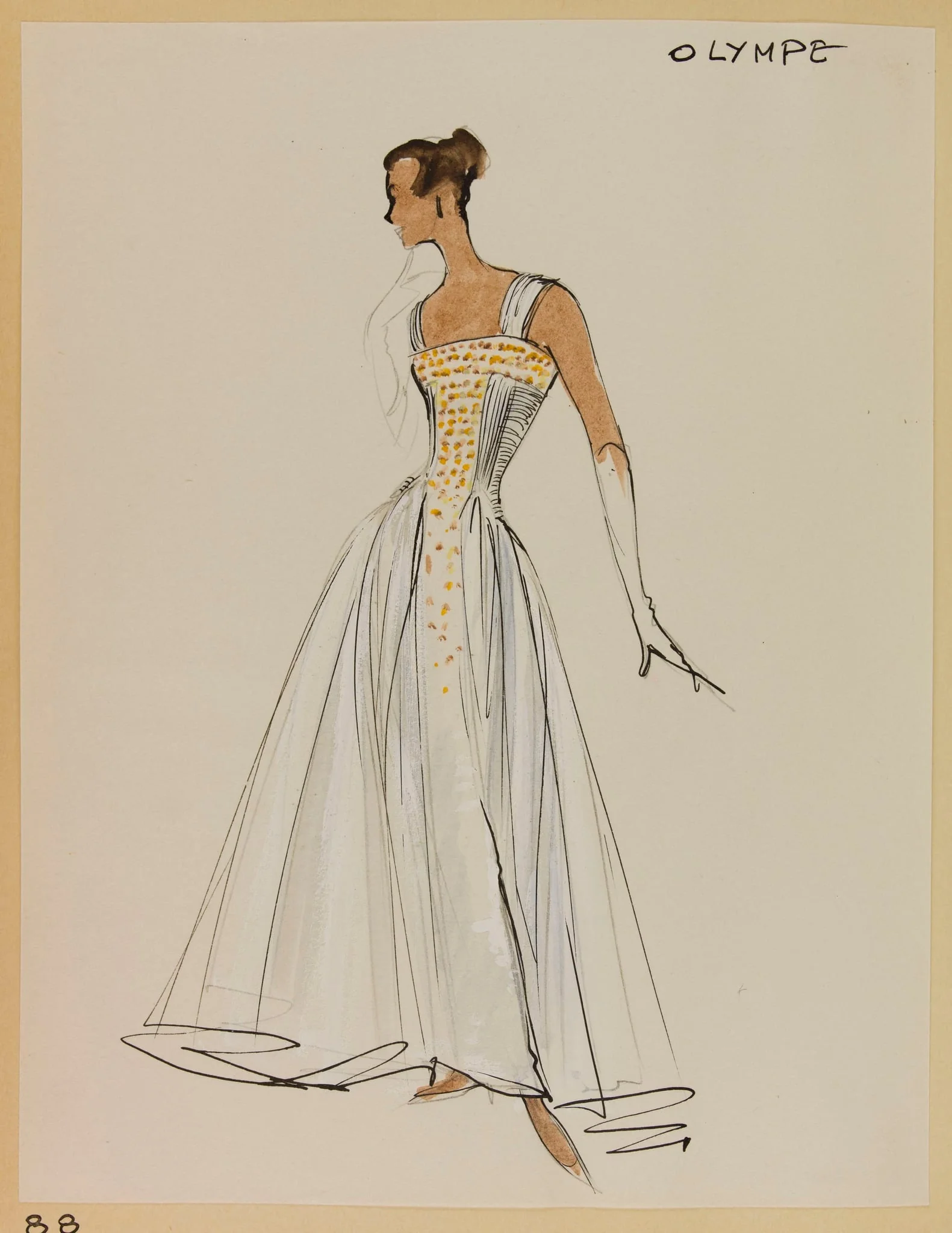 Olympe, by Marie-Louise Carven, 1955