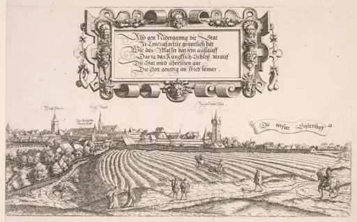 Panoramic View of Nuremberg:  Right Portion