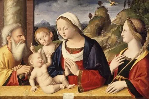Holy Family with Saints John the Baptist and Catherine of Alexandria