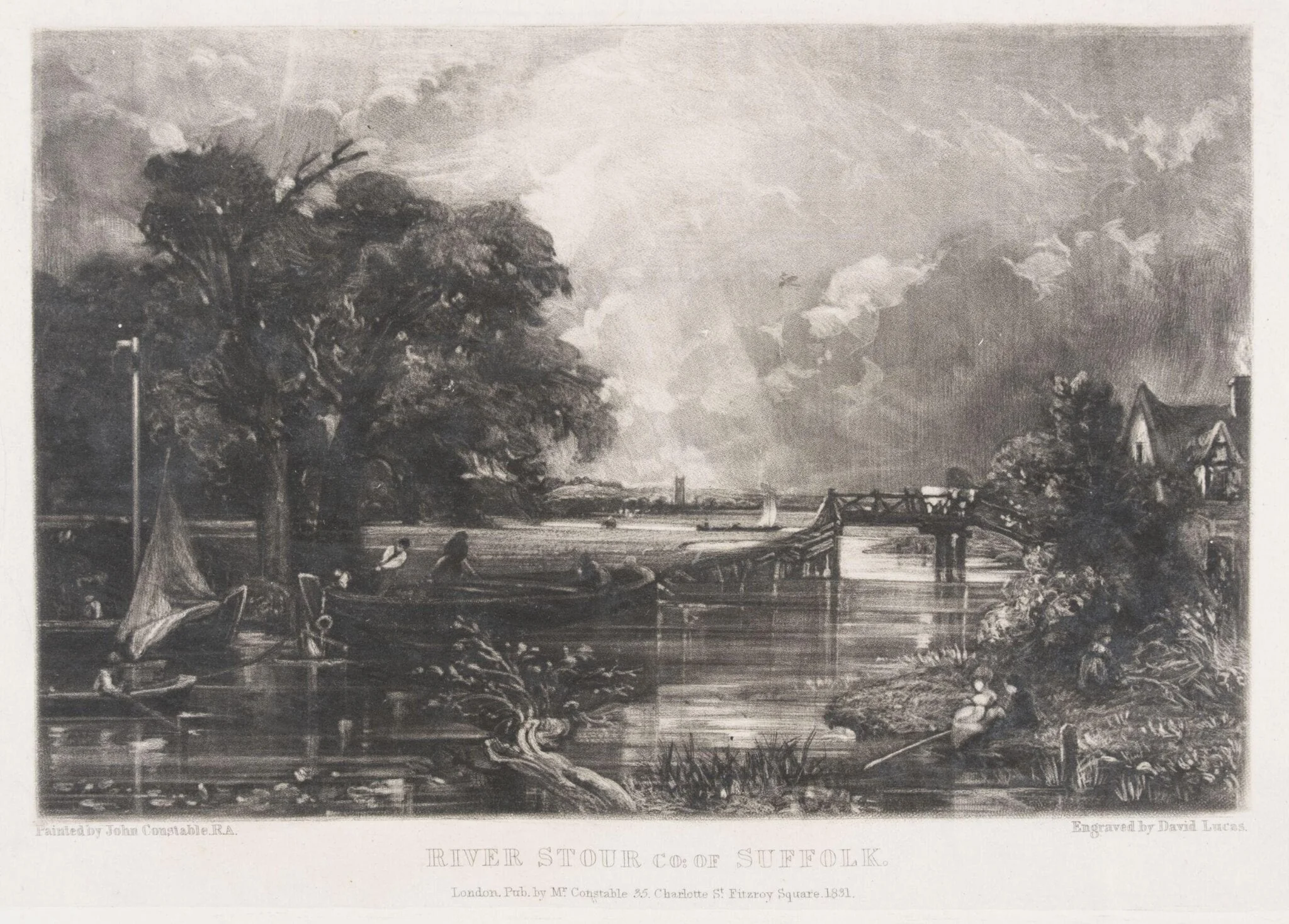 RIVER STOUR CO: OF SUFFOLK, by John Constable, 1831
