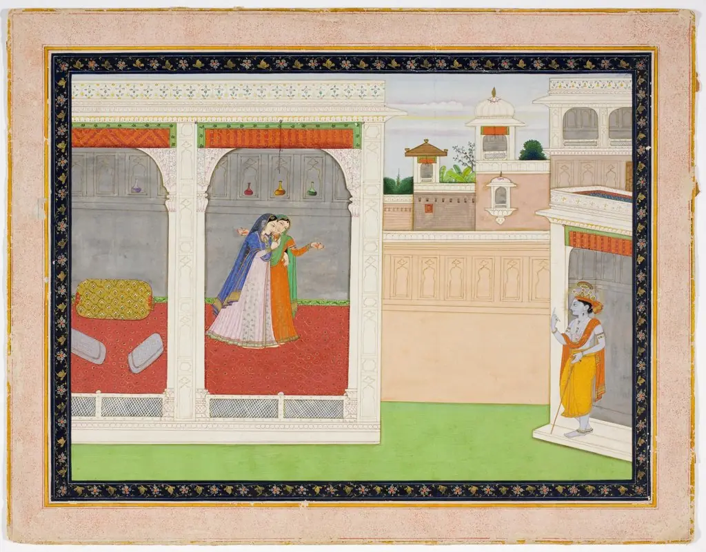 Krishna and Radha: Court Scene