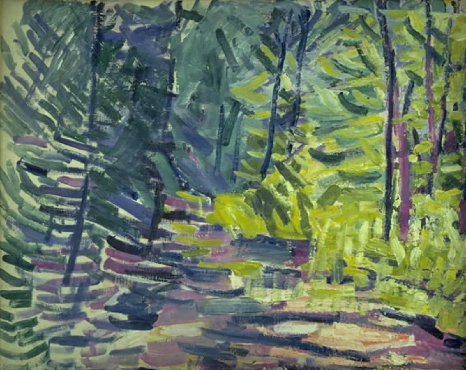 Forest Picture, by Niels Larsen Stevns, oil, 1941