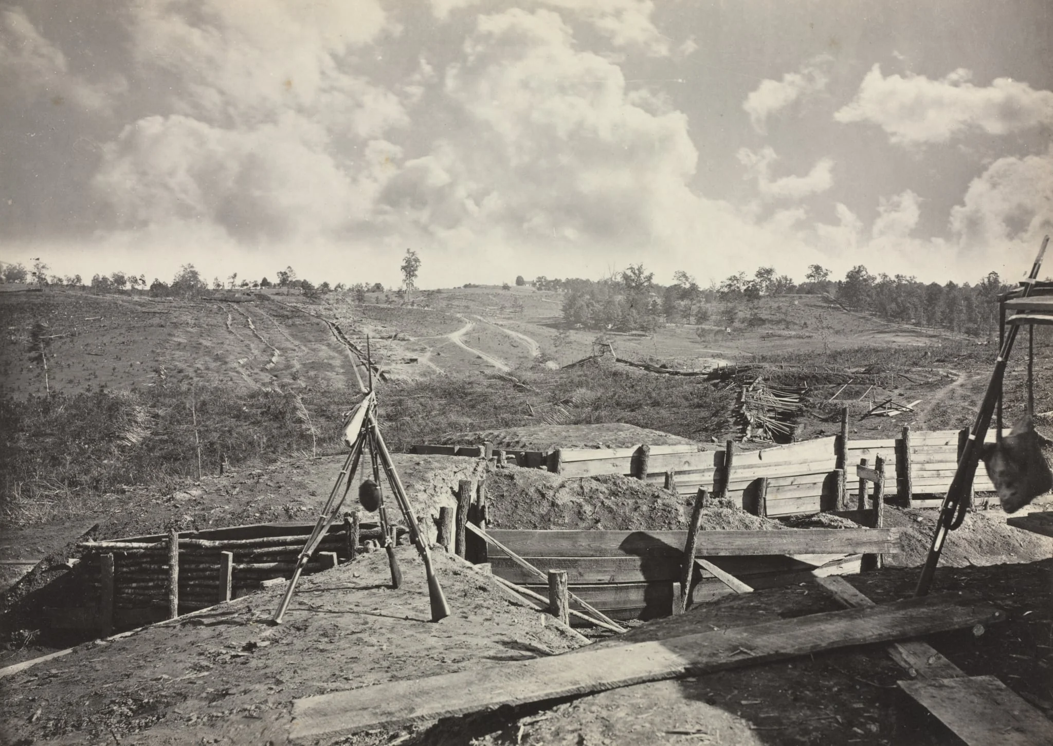 Rebel Works in front of Atlanta, Georgia, No. 5, by George N. Barnard, 1866