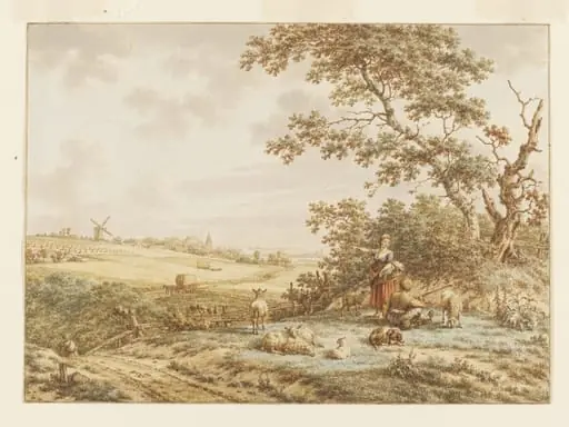 Landscape with Figures and Sheep