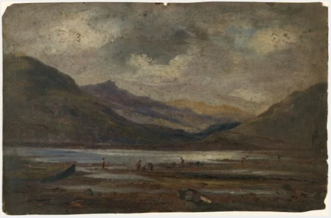 Connemara Mountains, by William Howis senior, unspecified, 1842