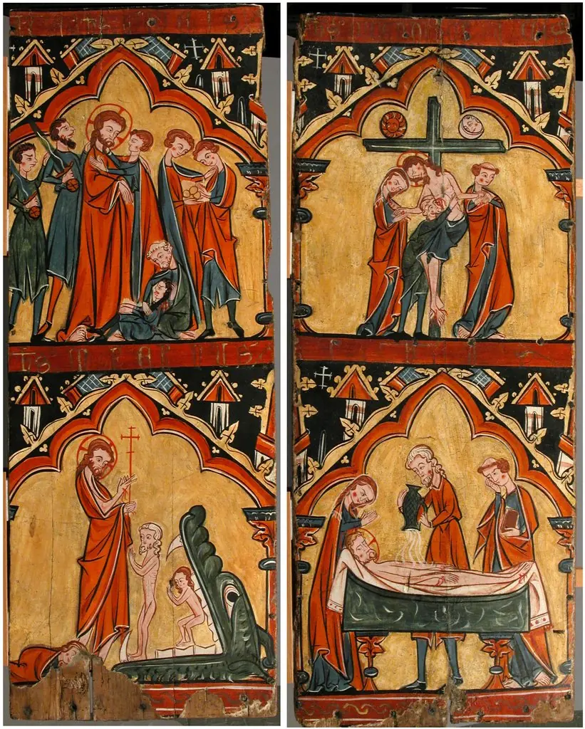 Scenes from the Life of Christ: Arrest of Christ, Christ in Limbo; Descent from the Cross, Preparation of Christ’s Body for His Entombment