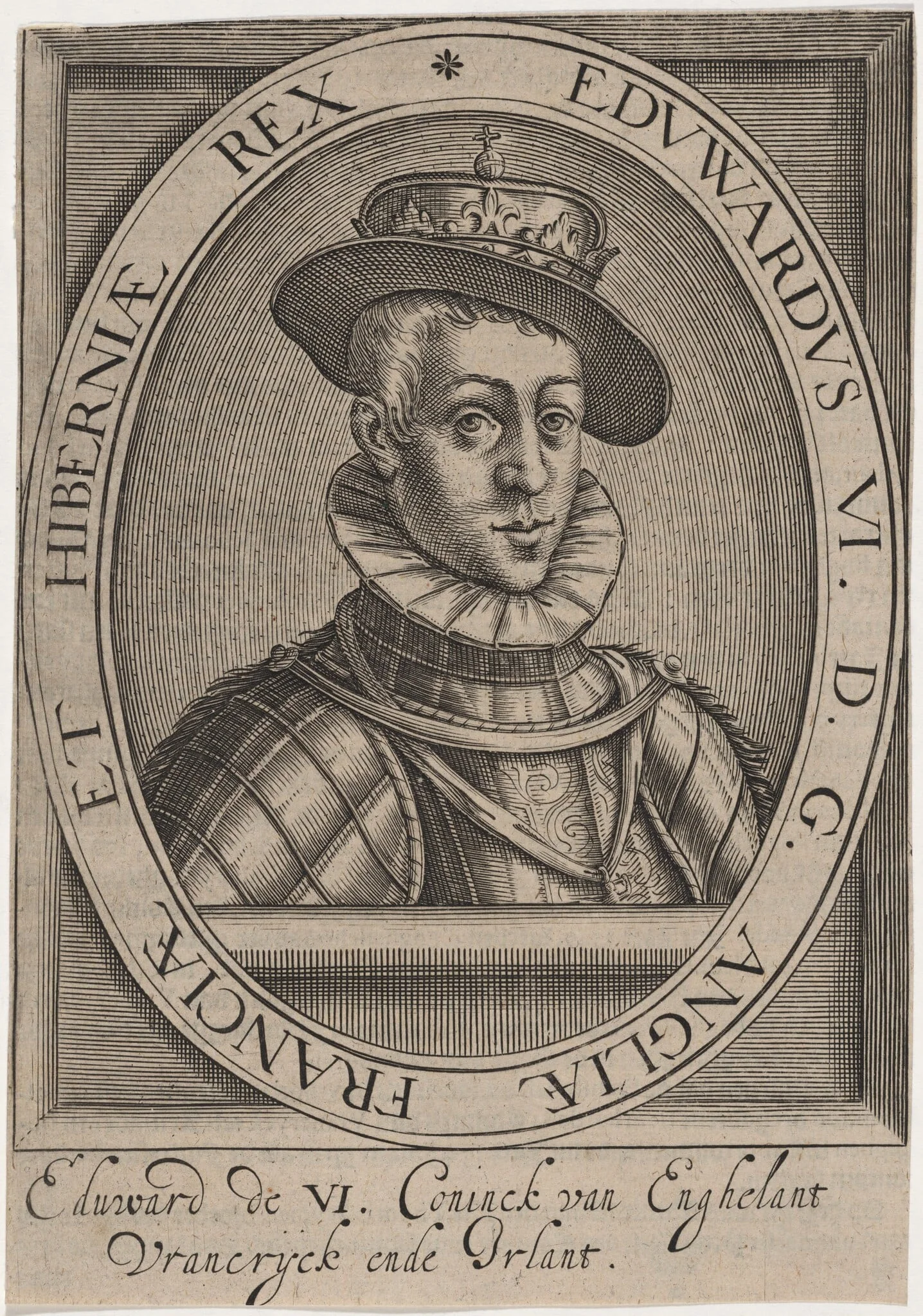 Edward VI, by Unknown 19th Century, ink, 1850