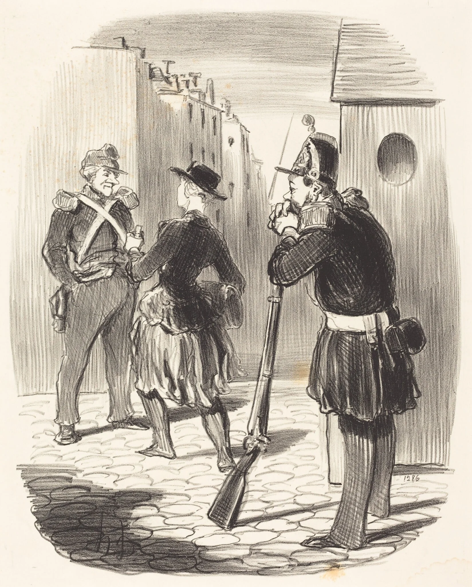 Ce satané Pigochard..., by Honoré Daumier, ink, 1848