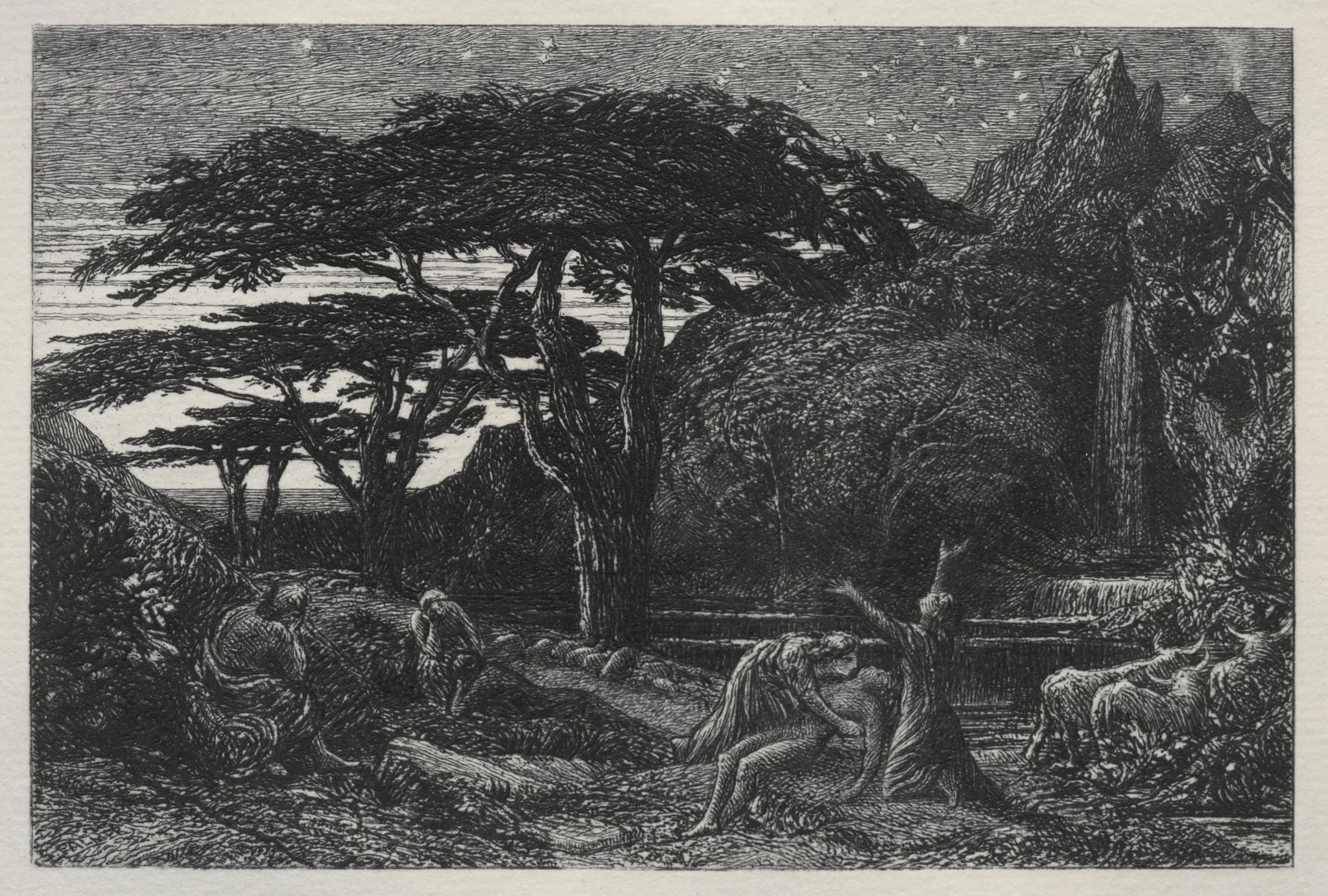 The Cypress Grove, by Samuel Palmer, 1883