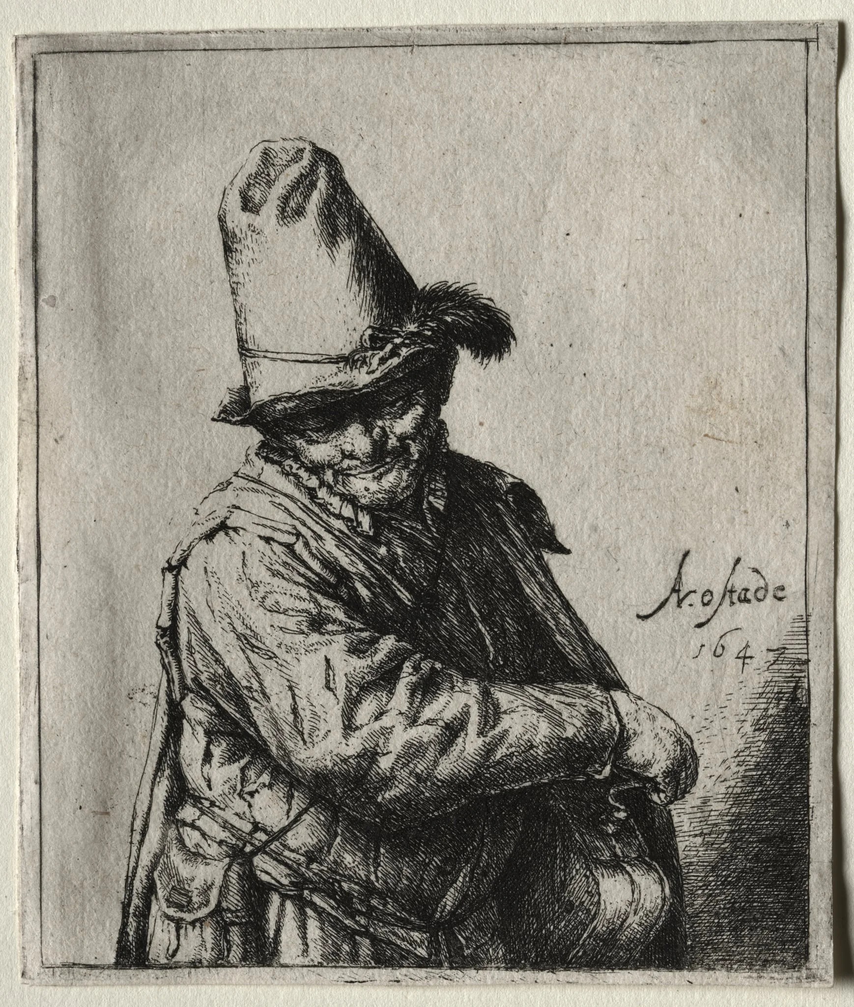 The Organ Grinder, by Adriaen van Ostade, 1647