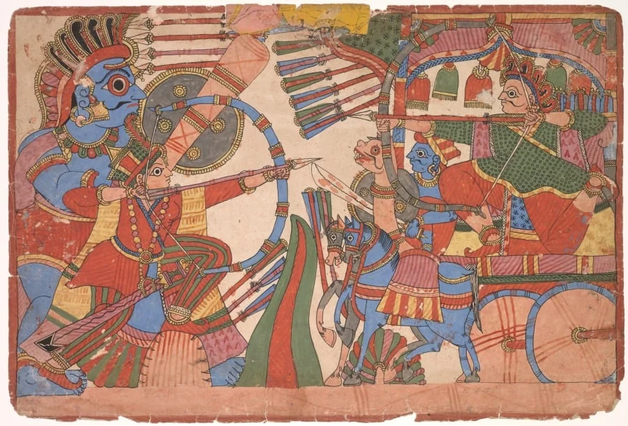 Illustration to the Mahabharata, by Unknown, unspecified, 1800