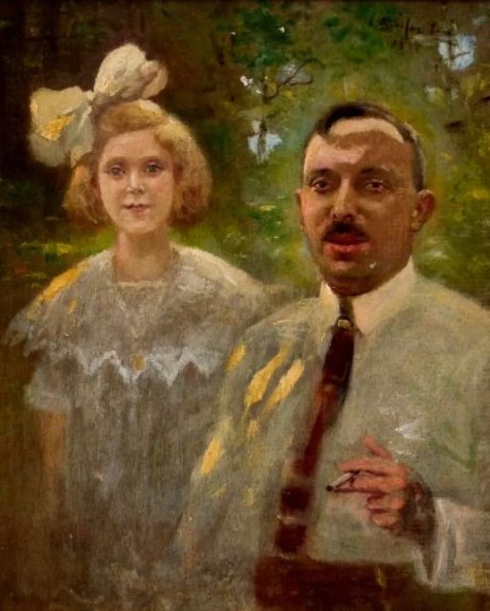 Dublu portret, by Jenő Gyárfás, unspecified, 1915