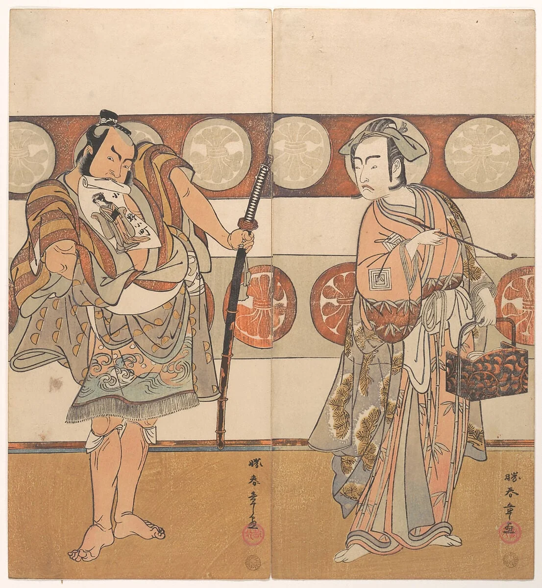 Untitled, by Katsukawa Shunshō, ink, 1791