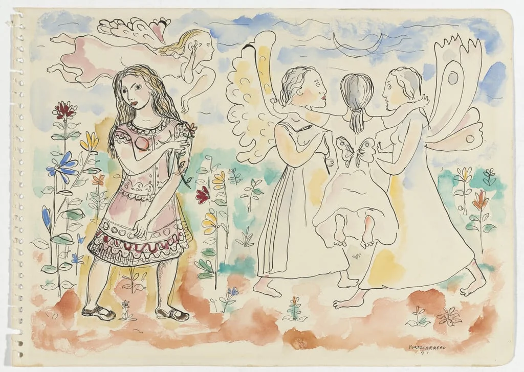 Untitled, by Rene Portocarrero, watercolor, 1941